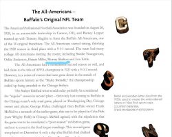 Page 23 from <em>Makers, Moments & Memorabilia
A Chronicle of Buffalo Professional Sports</em>
by Greg D. Tranter
@2019 Western New York Heritage, Inc & The Buffalo History Museum
ISBN: 978-1-878097-34-7 Makers, Moments & Memorabilia p. 23