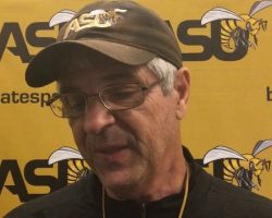 ASU offensive coordinator Mark Orlando on his battle with cancer. <em>Montgomery Advertiser</em>, April 5, 2015. Mark Orlando. April 5, 2015.