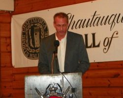 Tom's son, Mark Prechtl, accepts induction. Tom's son, Mark Prechtl, accepts induction.