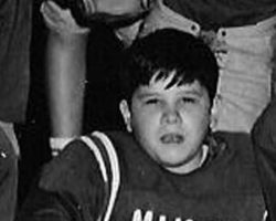 Mike Lopriore as a midget league football player circa 1960. He was sponsored by his dad's restaurant, Mike's & Sam's.