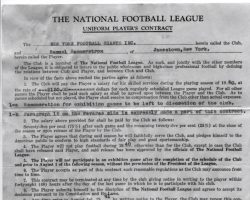 New York Giants contract offer to Sam Hammerstrom, 1940. New York Giants contract offer to Sam Hammerstrom, 1940.