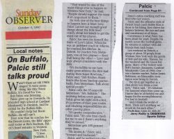 On Buffalo, Palcic still talks proud. <em>Observer</em> (Dunkirk), October 5, 1997. On Buffalo, Palcic still talks proud. October 5, 1997.