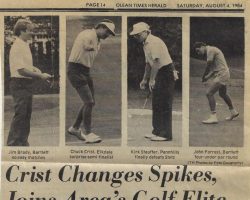 Crist Changes Spikes, Joins Area's Golf Elite. <em>Olean Times Herald</em>, August 4, 1984. Crist Changes Spikes, Joins Area's Golf Elite. August 4, 1984.