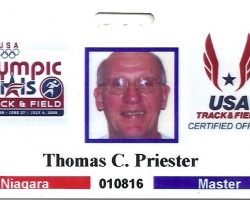 Olympic Trials ID card, 2008. Olympic Trials ID card, 2008.