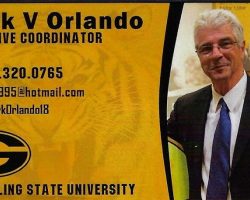 Mark Orlando's business card, 2020. Mark Orlando's business card, 2020.