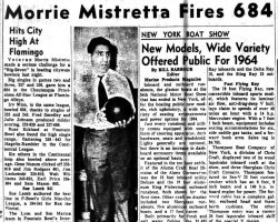 Morrie Mistretta Fires 684. <em>Post- Journal</em> (Jamestown), January 30, 1964. Morrie Mistretta Fires 684. January 30, 1964.