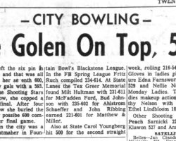Sue Golen On Top, 593. <em>Post-Journal</em> (Jamestown), October 20, 1964. Sue Golen On Top, 593. October 20, 1964.
