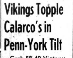 Vikings Topple Calarco's in Penn-York Tilt. <em>Post-Journal</em> (Jamestown), December 12, 1948. P-J-12-7-48-Calarco