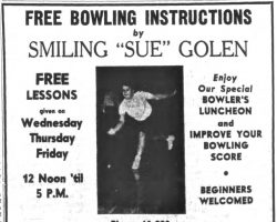 Free Bowling Instructions. <em>Post-Journal</em> (Jamestown), February 10, 1964. Free Bowling Instructions. February 10, 1964.