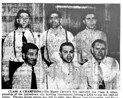 Class A Champions. <em>Post- Journal</em> (Jamestown), March 22, 1946. Class A Champions. March 22, 1946.