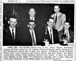 First Rec All-Stars. <em>Post-Journal</em> (Jamestown), March 23, 1956. First Rec All-Stars. March 23, 1956.