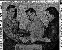 Going Away Present. <em>Post-Journal</em> (Jamestown), March 27, 1953. Going Away Present. March 27, 1953.