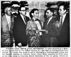 Turner Golf Drive Pays Dividends. <em>Post- Journal</em> (Jamestown), April 9 1955. Turner Golf Drive Pays Dividends. <em>Post- Journal</em> (Jamestown), April 9 1955.