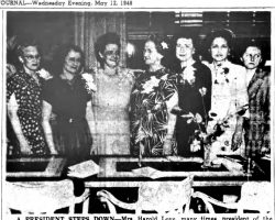 A President Steps Down. <em>Post-Journal</em> (Jamestown), May 12, 1948. A President Steps Down. May 12, 1948.