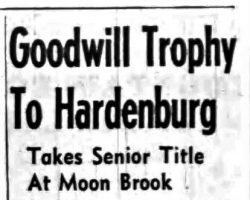 Goodwill Trophy To Hardenburg. <em>Post-Journal</em> (Jamestown), July 17, 1961. P-J-7-17-61-Shirt