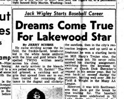 Dreams Come True For Lakewood Star. <em>Post-Journal</em> (Jamestown), August 12, 1953. Dreams Come True For Lakewood Star. August 12, 1953.