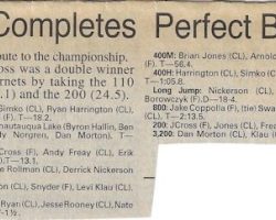 Chautauqua Lake Completes Perfect Boys Track Season. <em>Post-Journal</em> (Jamestown), 1997. Chautauqua Lake Completes Perfect Boys Track Season. 1997.