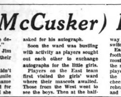 "Why, He (Jim McCusker) Isn't Fat at All!" <em>Post-Journal</em> (Jamestown), December 18, 1957, "Why, He (Jim McCusker) Isn't Fat at All!" December 18, 1957,