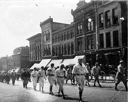 Parade in Jamestown. Parade in Jamestown.