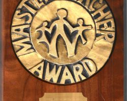 Master Teacher Award, 1991. Master Teacher Award, 1991.