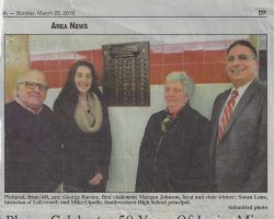 Plaque Celebrates 50 Years Of Junior Miss. <em>Post-Journal</em> (Jamestown), March 20, 2016. Plaque Celebrates 50 Years Of Junior Miss. March 20, 2016.