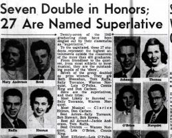 Seven Double in Honors; 27 Are Named Superlative. June 29, 1949. Seven Double in Honors; 27 Are Named Superlative. June 29, 1949.