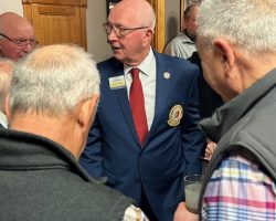 Randy Anderson with guests from D & S Glass Service. Randy Anderson with guests from D & S Glass Service.