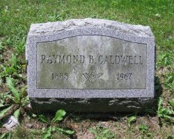 Ray Caldwell's grave marker. Ray Caldwell's grave marker.