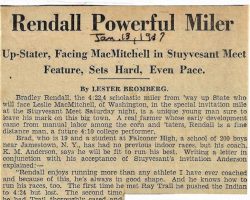 Rendall Powerful Miler. January 13, 1937. Rendall Powerful Miler. January 13, 1937.
