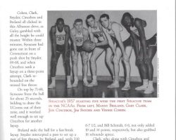 SU Rallies To Win NCAA Opener. March 13, 1957. From <em>Syracuse Basketball - A Century of Memories</em>. SU-3-13-57-2