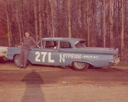 The 1959 Ford. Winner of 100 lap finale in 1961 for Sammy LaMancuso. The 1959 Ford. Winner of 100 lap finale in 1961.