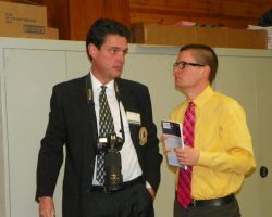 Scott Kindberg with his son Matthew. 2014. Scott Kindberg with his son Matthew. 2014.