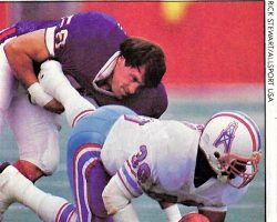 The inside play of Conlan (minus helmet) brings back memories of Butkus. <em>Sport</em> magazine, October 1988. <em>Sport</em> magazine, October 1988.