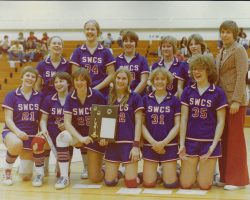 Kay Gould with the Southwestern Central School basketball team
circa 1978-79. Southwestern - circa '78-'79