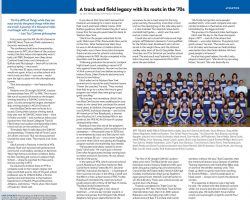 A track and field legacy with its roots in the '70s. <em>Statement</em> (SUNY Fredonia), Fall 2016. A track and field legacy with its roots in the '70s. Fall 2016.