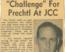 Challenge For Prechtl At JCC. November 1968. Challenge For Prechtl At JCC. November 1968.