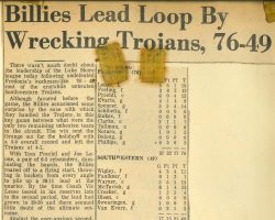 Billies Lead Loop By Wrecking Trojans, 76-49. Billies Lead Loop By Wrecking Trojans, 76-49.