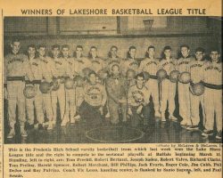 Winners of Lakeshore Basketball League Title. Winners of Lakeshore Basketball League Title.