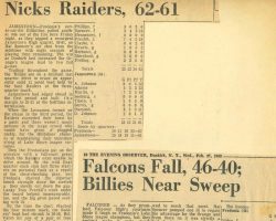 Nicks Raiders, 62-61. Nicks Raiders, 62-61.