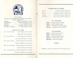 Section 6 High School Basketball Play-offs program. March 21, 1953. Section 6 High School Basketball Play-offs program. March 21, 1953.