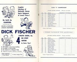 Section 6 High School Basketball Play-offs program. March 21, 1953. Section 6 High School Basketball Play-offs program. March 21, 1953.