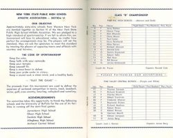 Section 6 High School Basketball Play-offs program. March 21, 1953. Section 6 High School Basketball Play-offs program. March 21, 1953.