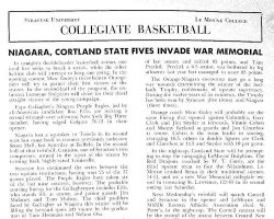 Syracuse vs Niagara program. December 12, 1956. Syracuse vs Niagara program. December 12, 1956.