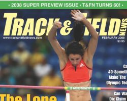 Track & Field cover, February 2008. Track & Field cover, February 2008.