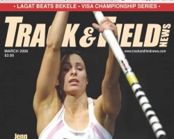 Track & Field cover, March 2006. Track & Field cover, March 2006.