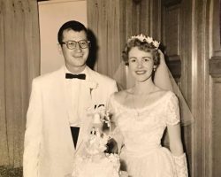 Ted and Janice Olsen's wedding, 1956. Ted and Janice Olsen's wedding, 1956.