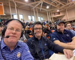 Tom Ames, Scott Kindberg and Jim Brown at Buffalo State. 2022. Tom Ames, Scott Kindberg and Jim Brown at Buffalo State. 2022.