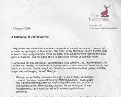 Tom Marra letter. January 17, 2004. Tom Marra letter. January 17, 2004.