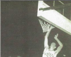 Tom Prechtl during his playing days at Niagara University.
Photos courtesy of Clem Worosz. Tom Prechtl during his playing days at Niagara University. Photos courtesy of Clem Worosz.