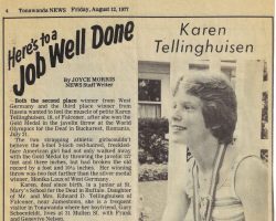 Here's to a Job Well Done. <em>Tonawanda News</em>, August 12, 1977. Here's to a Job Well Done. August 12, 1977.